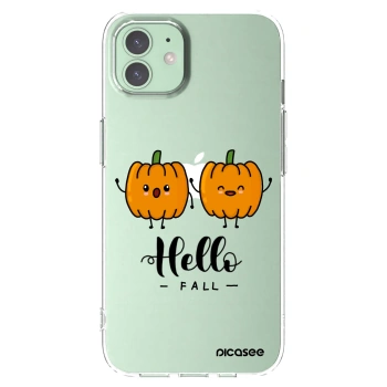 Picasee silikonový průhledný obal pro Apple iPhone 12 - Hallo Fall