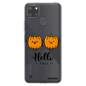 Picasee silikonový průhledný obal pro Realme C21Y - Hallo Fall