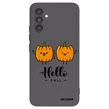 Picasee silikonový černý obal pro Samsung Galaxy A04s A047F - Hallo Fall