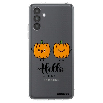Picasee silikonový průhledný obal pro Samsung Galaxy A04s A047F - Hallo Fall