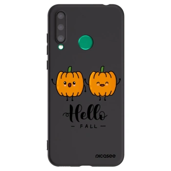 Picasee silikonový černý obal pro Honor 20 Lite - Hallo Fall