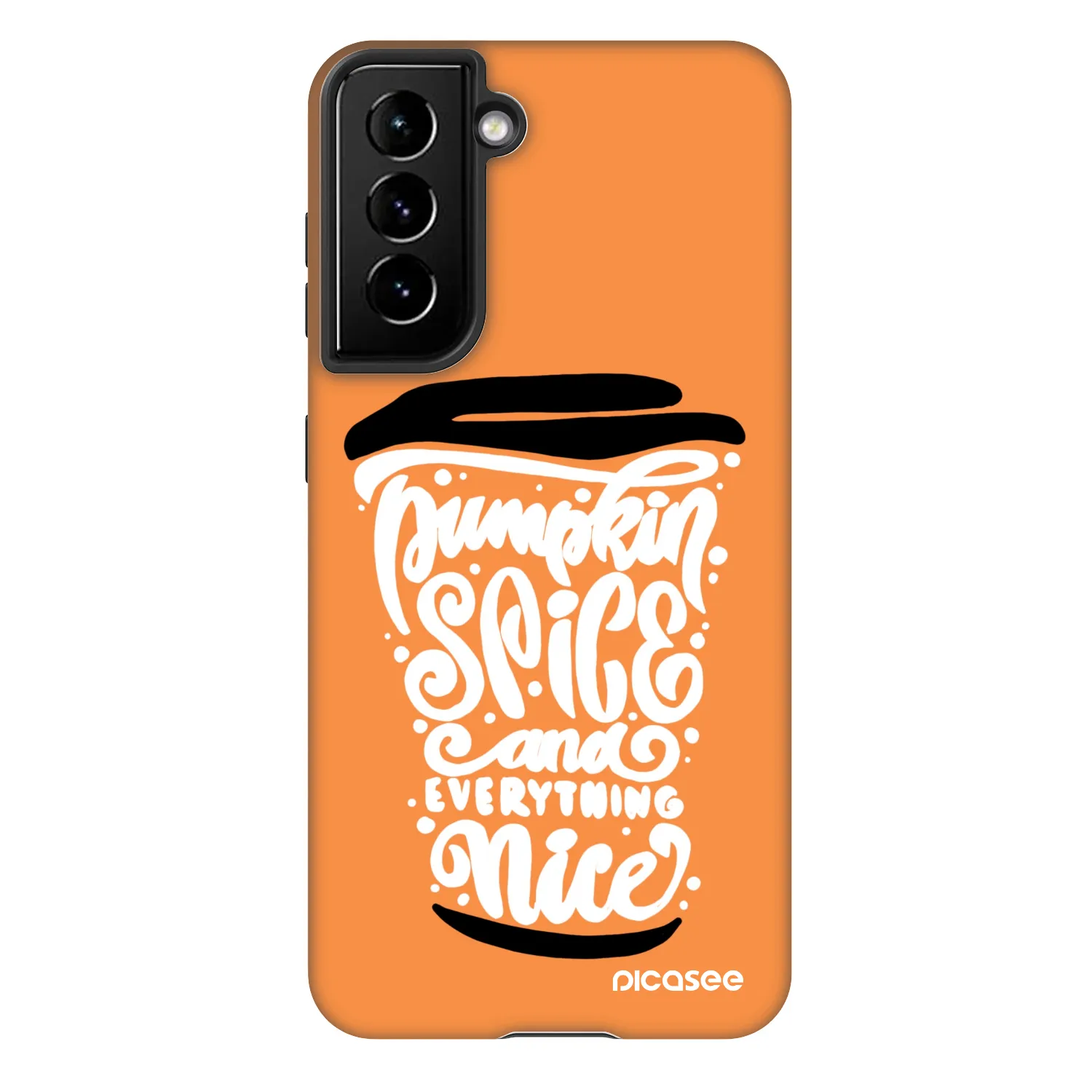 Picasee Fashion Case pro Samsung Galaxy S21 5G G991B - Pumpkin coffee