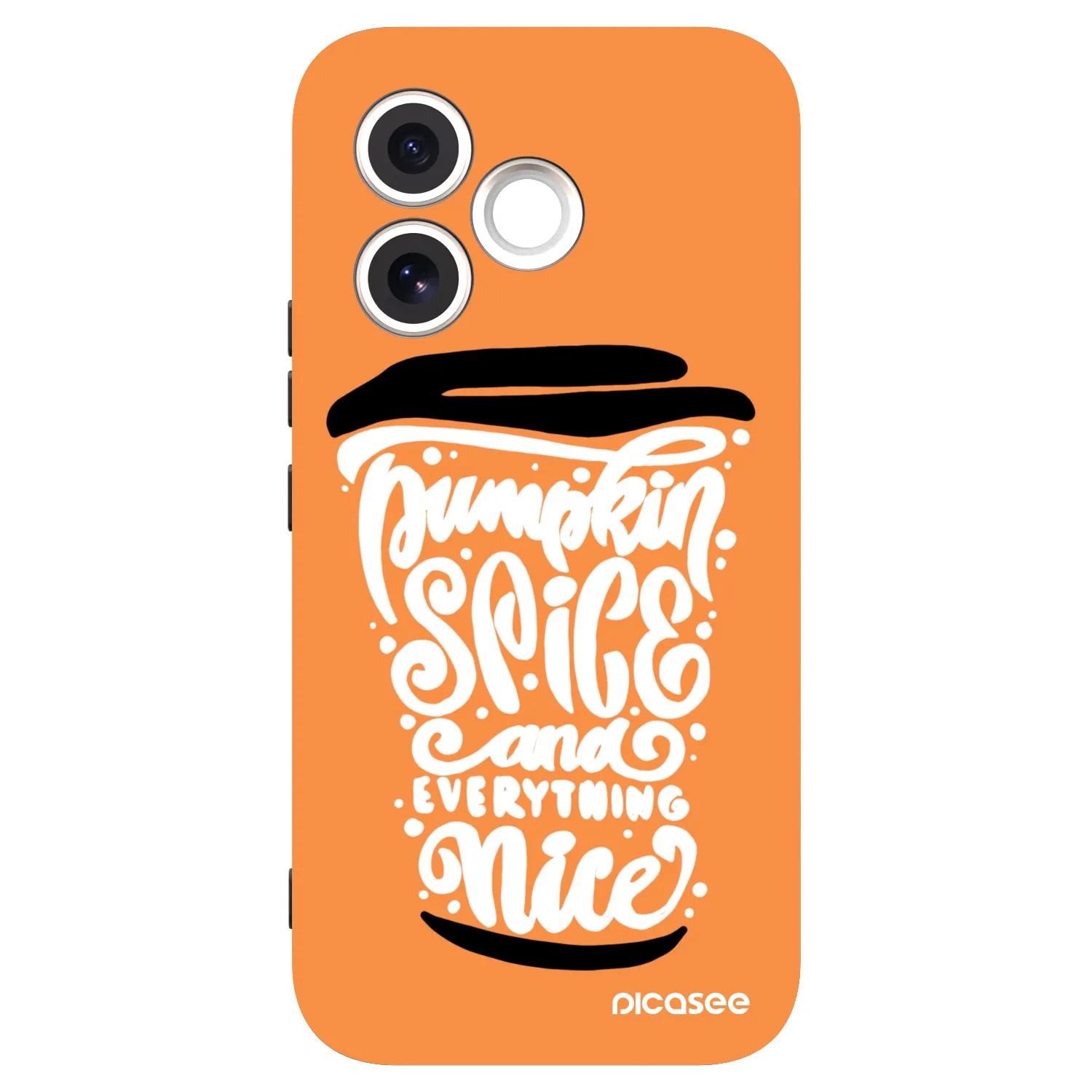 Picasee silikonový černý obal pro Honor 600 Lite - Pumpkin coffee