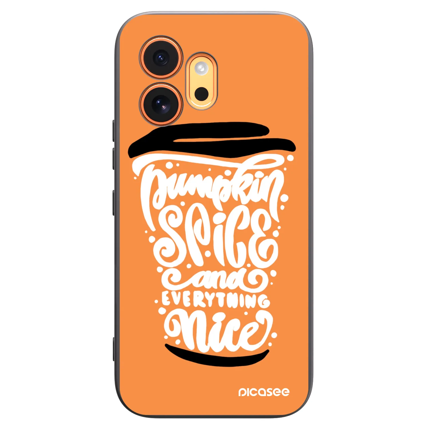 Picasee silikonový černý obal pro Honor 600 - Pumpkin coffee