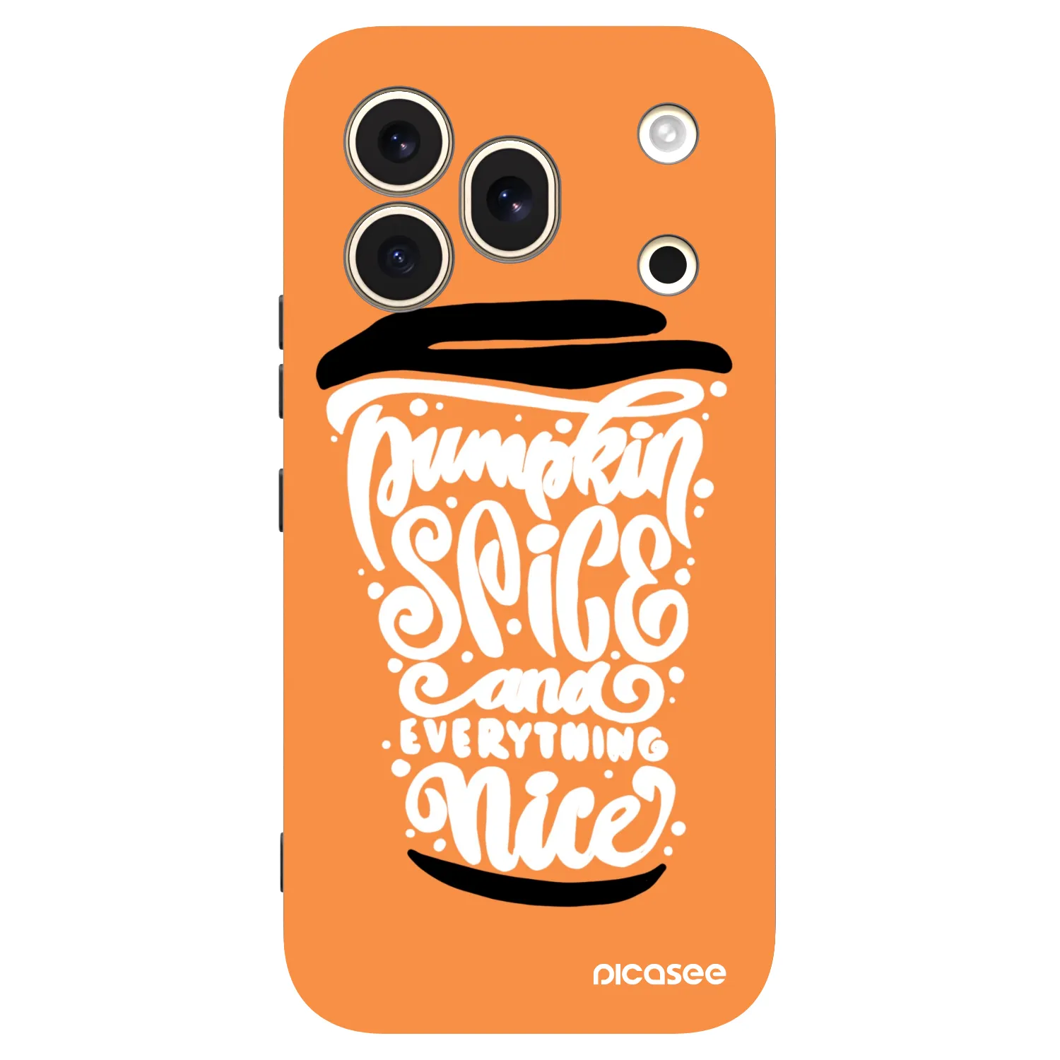 Picasee silikonový černý obal pro Honor 600 Pro - Pumpkin coffee
