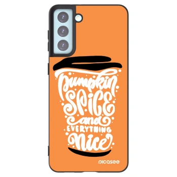 Picasee silikonový černý obal pro Samsung Galaxy S21+ 5G G996F - Pumpkin coffee