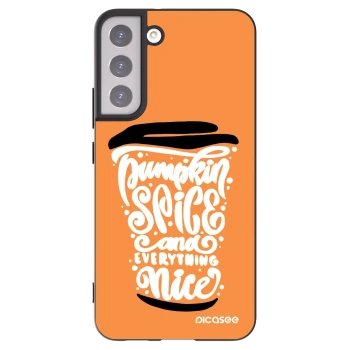 Picasee silikonový černý obal pro Samsung Galaxy S22+ 5G - Pumpkin coffee