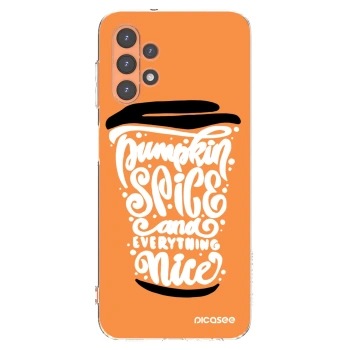 Picasee silikonový průhledný obal pro Samsung Galaxy A13 4G A135 - Pumpkin coffee