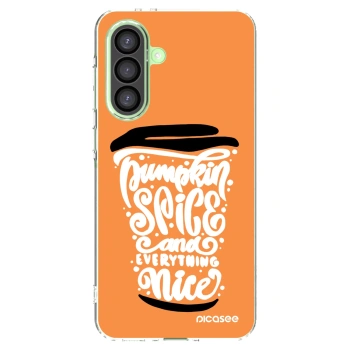 Picasee silikonový průhledný obal pro Samsung Galaxy A26 5G A266B - Pumpkin coffee