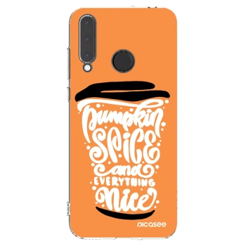 Picasee silikonový průhledný obal pro Honor 20 Lite - Pumpkin coffee