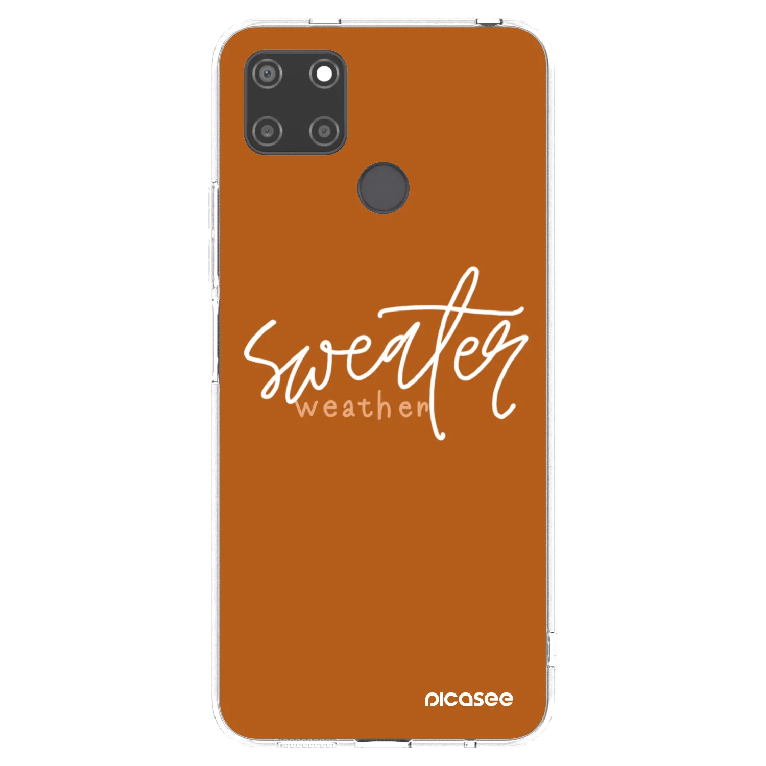 Picasee silikonový průhledný obal pro Realme C21Y - Sweater weather