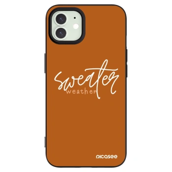 Picasee silikonový černý obal pro Apple iPhone 12 - Sweater weather
