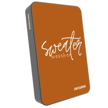 Picasee Powerbanka s MagSafe 10 000 mAh Šedá - Sweater weather