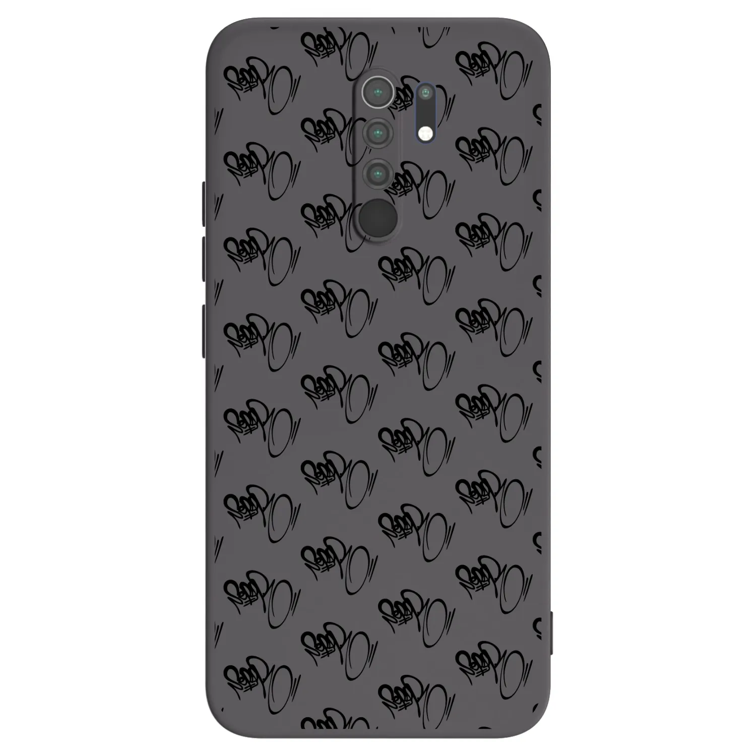 Picasee silikonový černý obal pro Xiaomi Redmi 9 - Separ - Black On Black 1