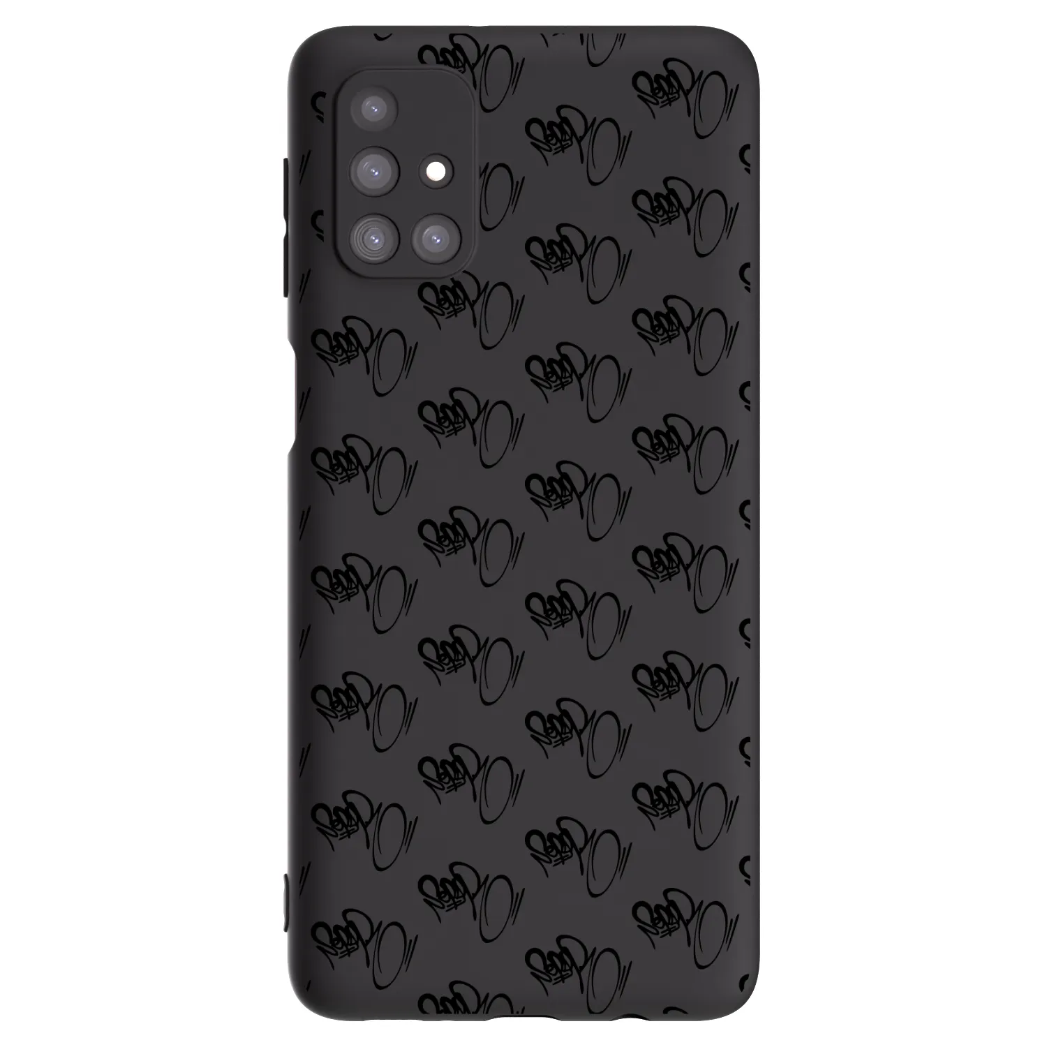 Picasee silikonový černý obal pro Samsung Galaxy M31s - Separ - Black On Black 1