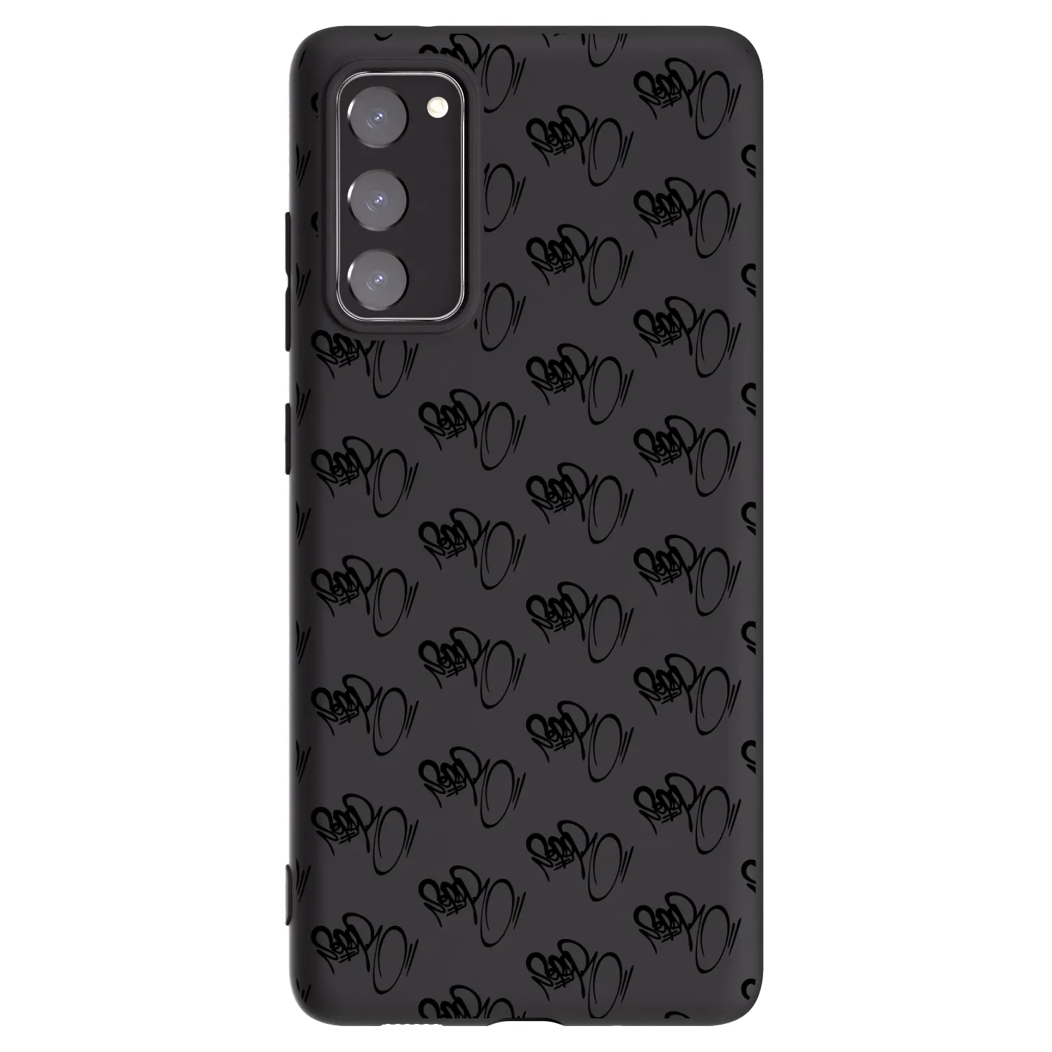 Picasee silikonový černý obal pro Samsung Galaxy S20 FE - Separ - Black On Black 1