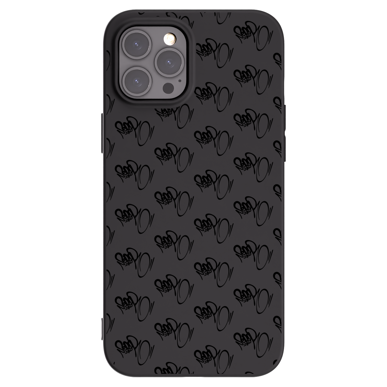Picasee silikonový černý obal pro Apple iPhone 12 Pro Max - Separ - Black On Black 1