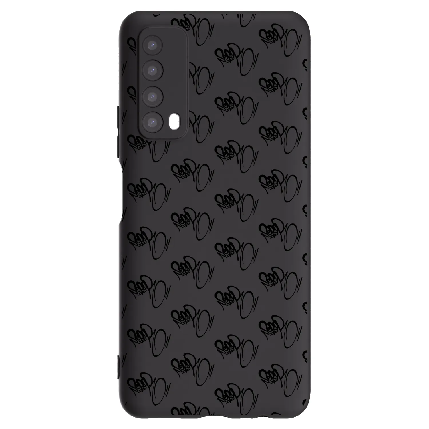 Picasee silikonový černý obal pro Huawei P Smart 2021 - Separ - Black On Black 1