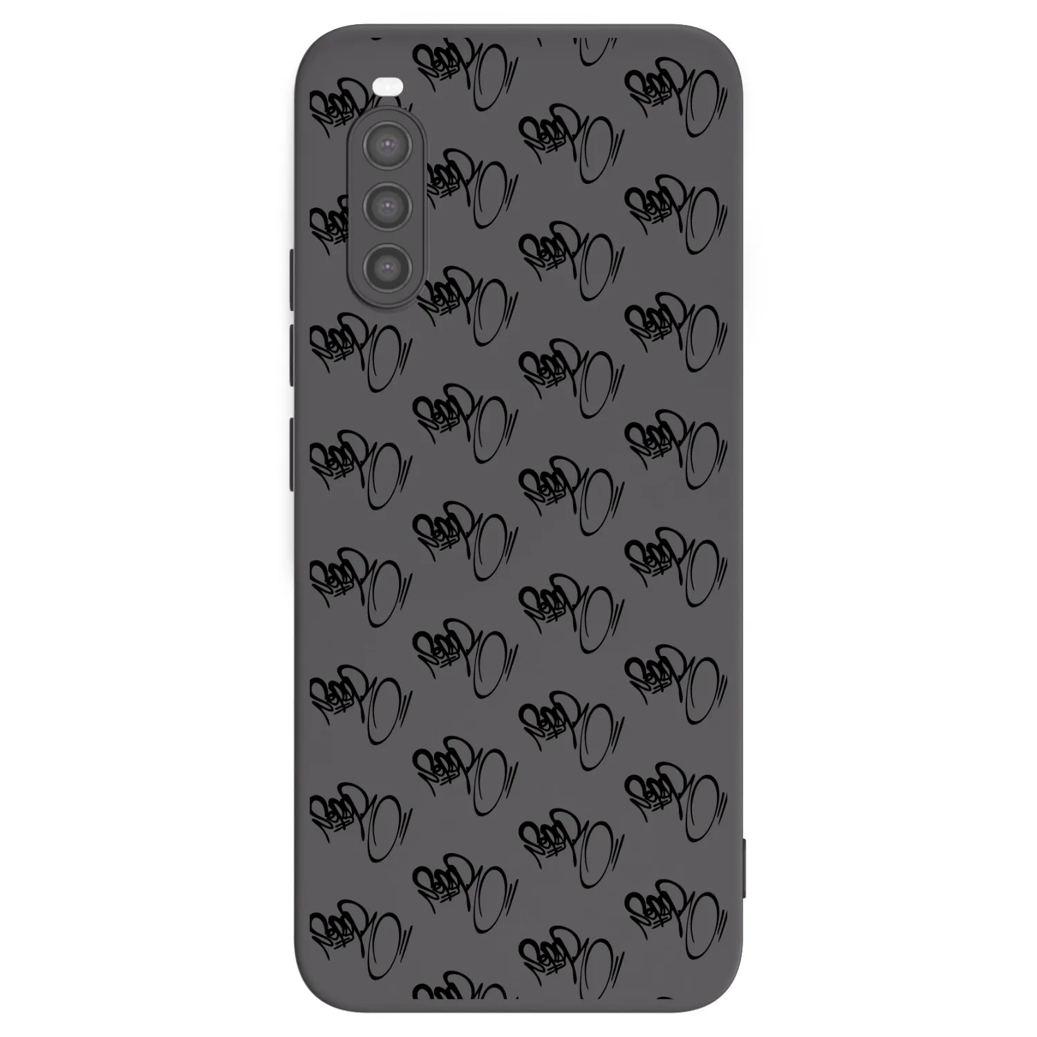 Picasee silikonový černý obal pro Sony Xperia 10 II - Separ - Black On Black 1