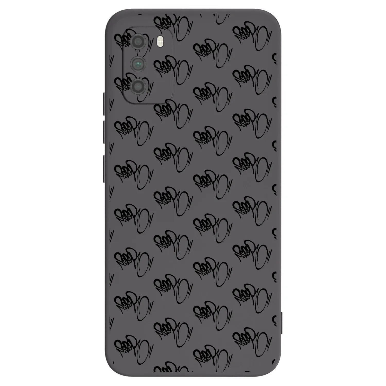 Picasee silikonový černý obal pro Xiaomi Poco M3 - Separ - Black On Black 1