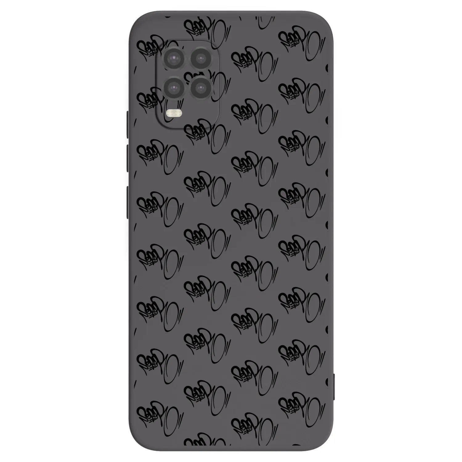 Picasee silikonový černý obal pro Xiaomi Mi 10 Lite - Separ - Black On Black 1