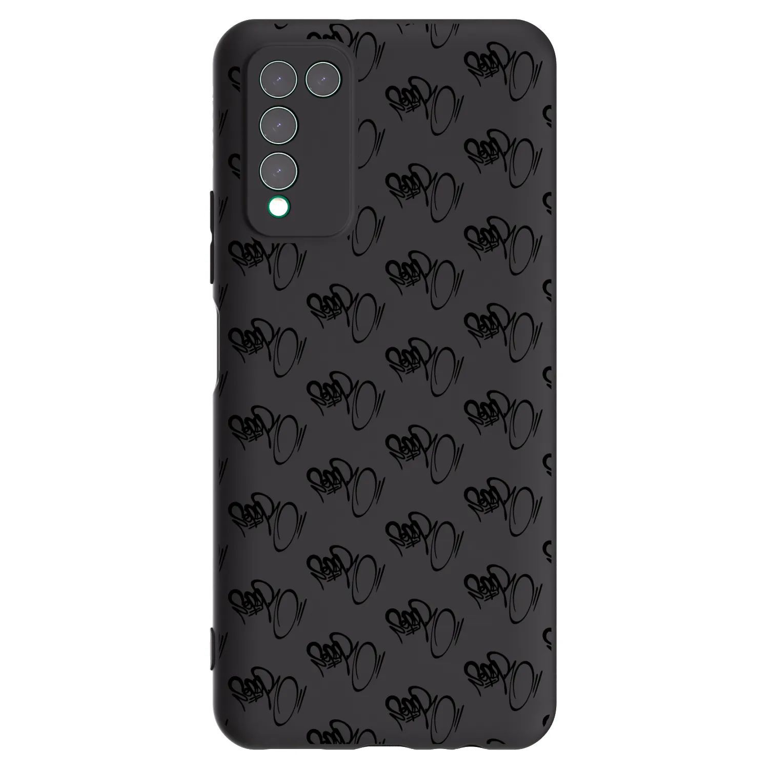 Picasee silikonový černý obal pro Honor 10X Lite - Separ - Black On Black 1