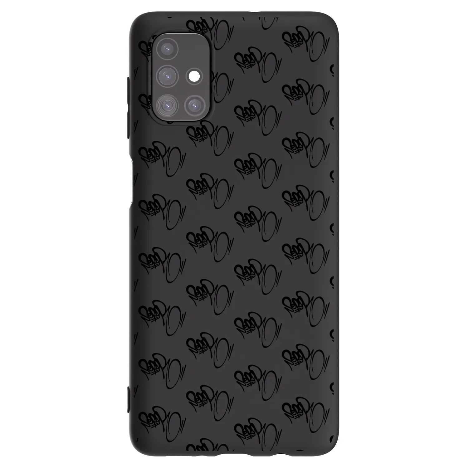 Picasee silikonový černý obal pro Samsung Galaxy M51 M515F - Separ - Black On Black 1