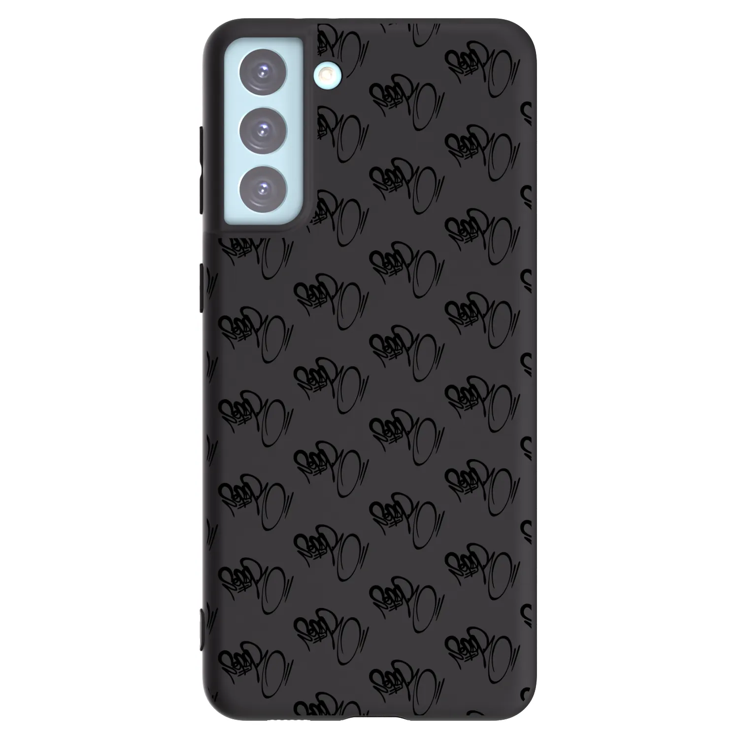 Picasee silikonový černý obal pro Samsung Galaxy S21+ 5G G996F - Separ - Black On Black 1