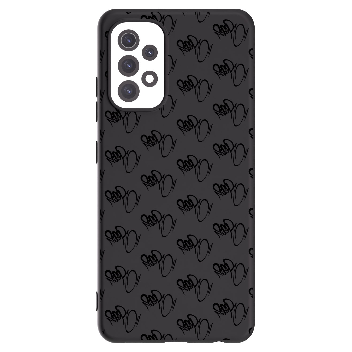 Picasee silikonový černý obal pro Samsung Galaxy A32 5G A326B - Separ - Black On Black 1
