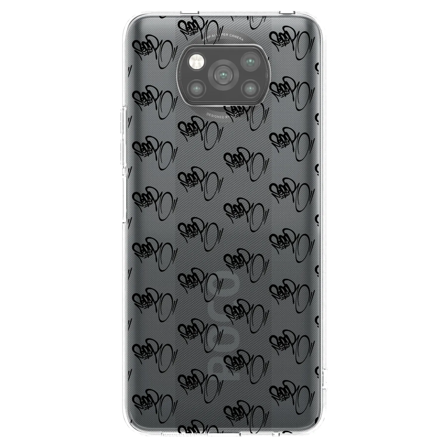 Picasee silikonový černý obal pro Xiaomi Poco X3 Pro - Separ - Black On Black 1