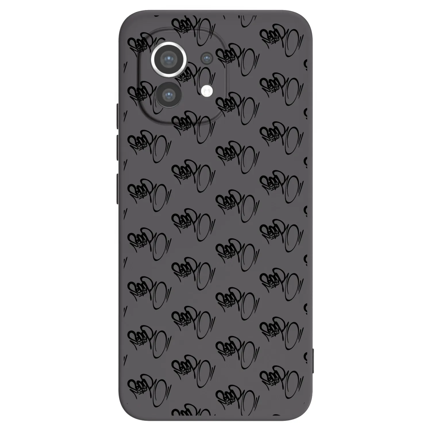 Picasee silikonový černý obal pro Xiaomi Mi 11 - Separ - Black On Black 1