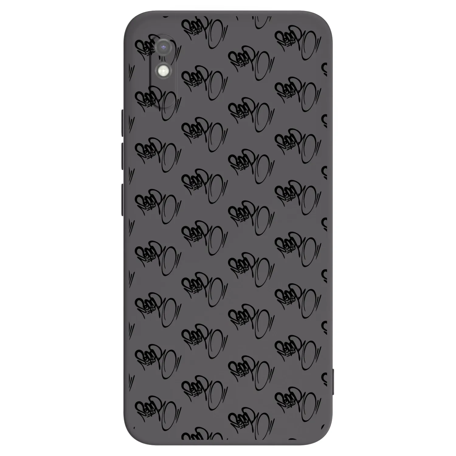 Picasee silikonový černý obal pro Xiaomi Redmi 9AT - Separ - Black On Black 1