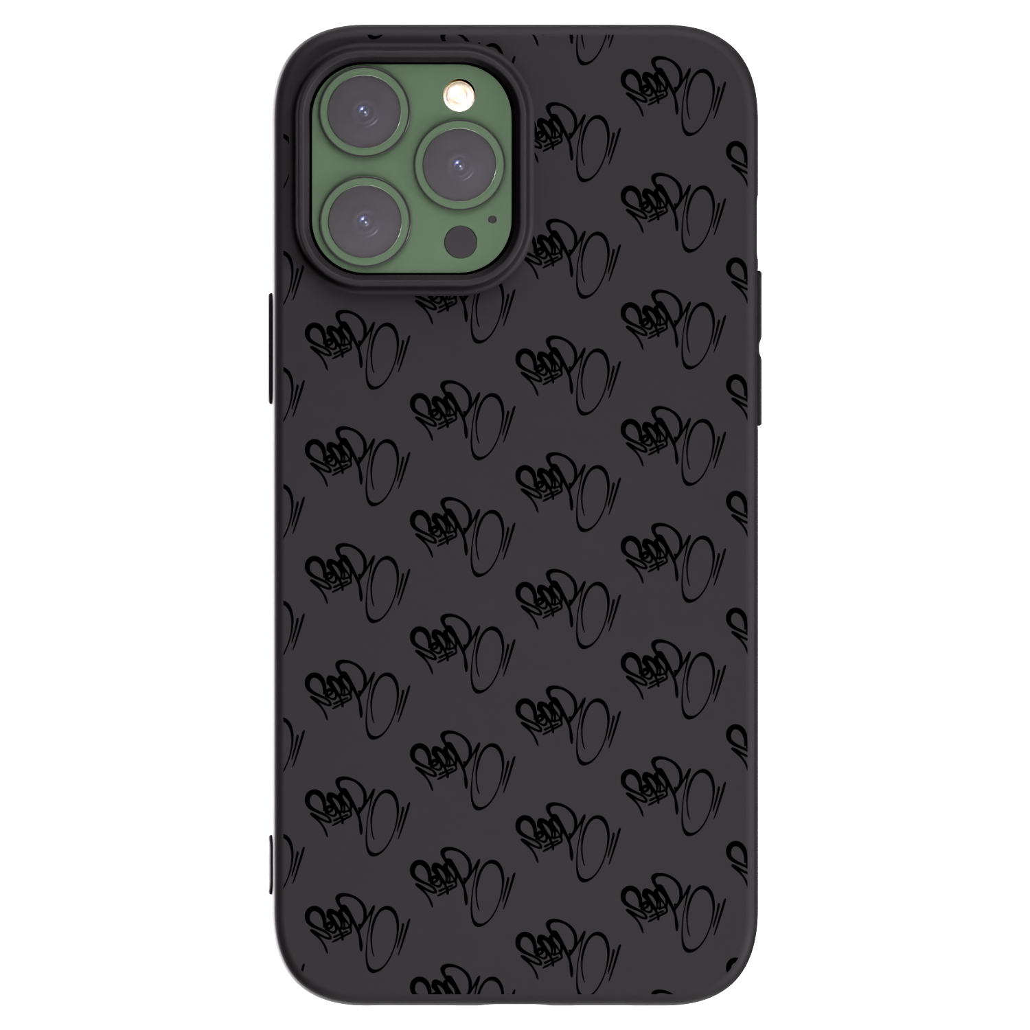 Picasee silikonový černý obal pro Apple iPhone 13 Pro Max - Separ - Black On Black 1