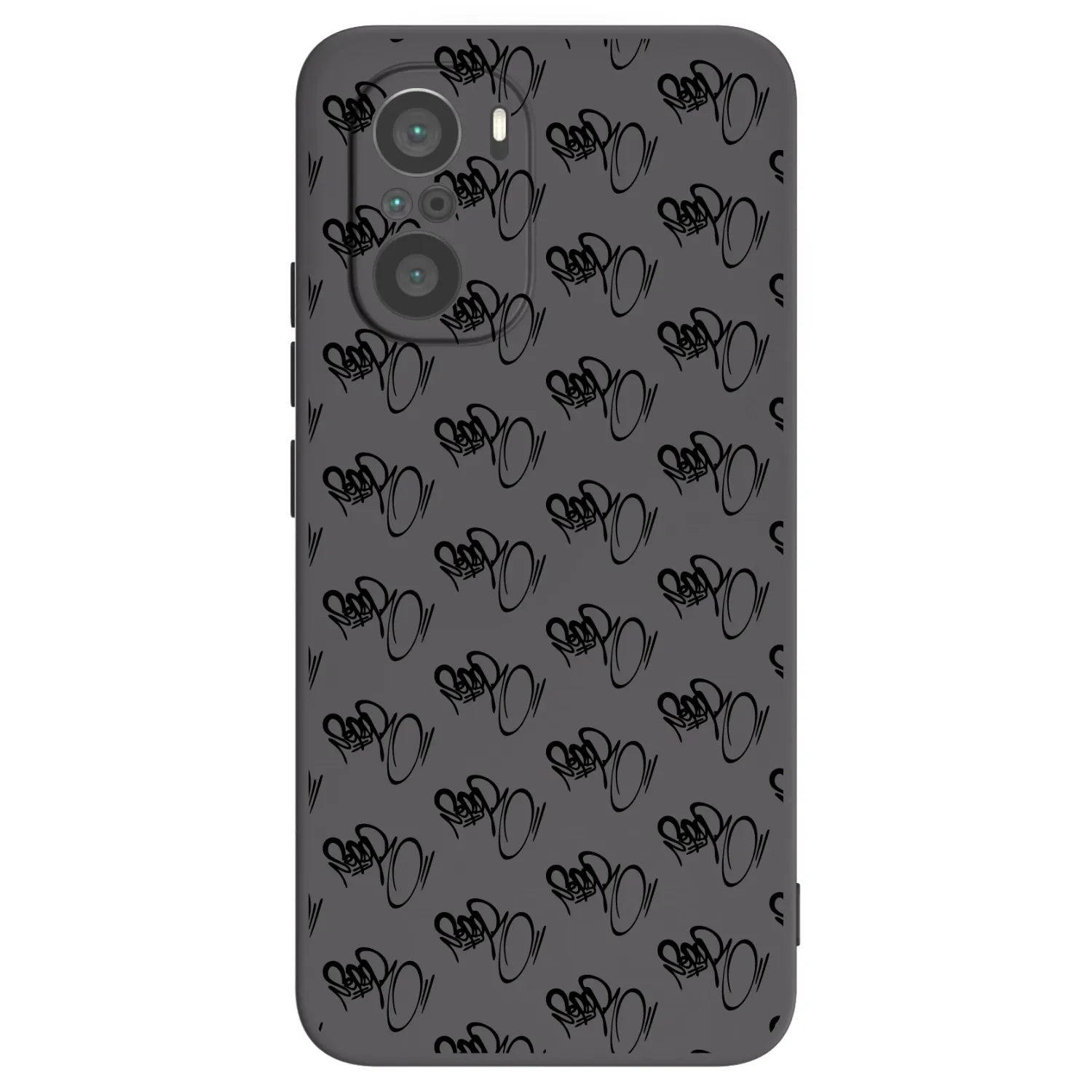 Picasee silikonový černý obal pro Xiaomi Poco F3 - Separ - Black On Black 1