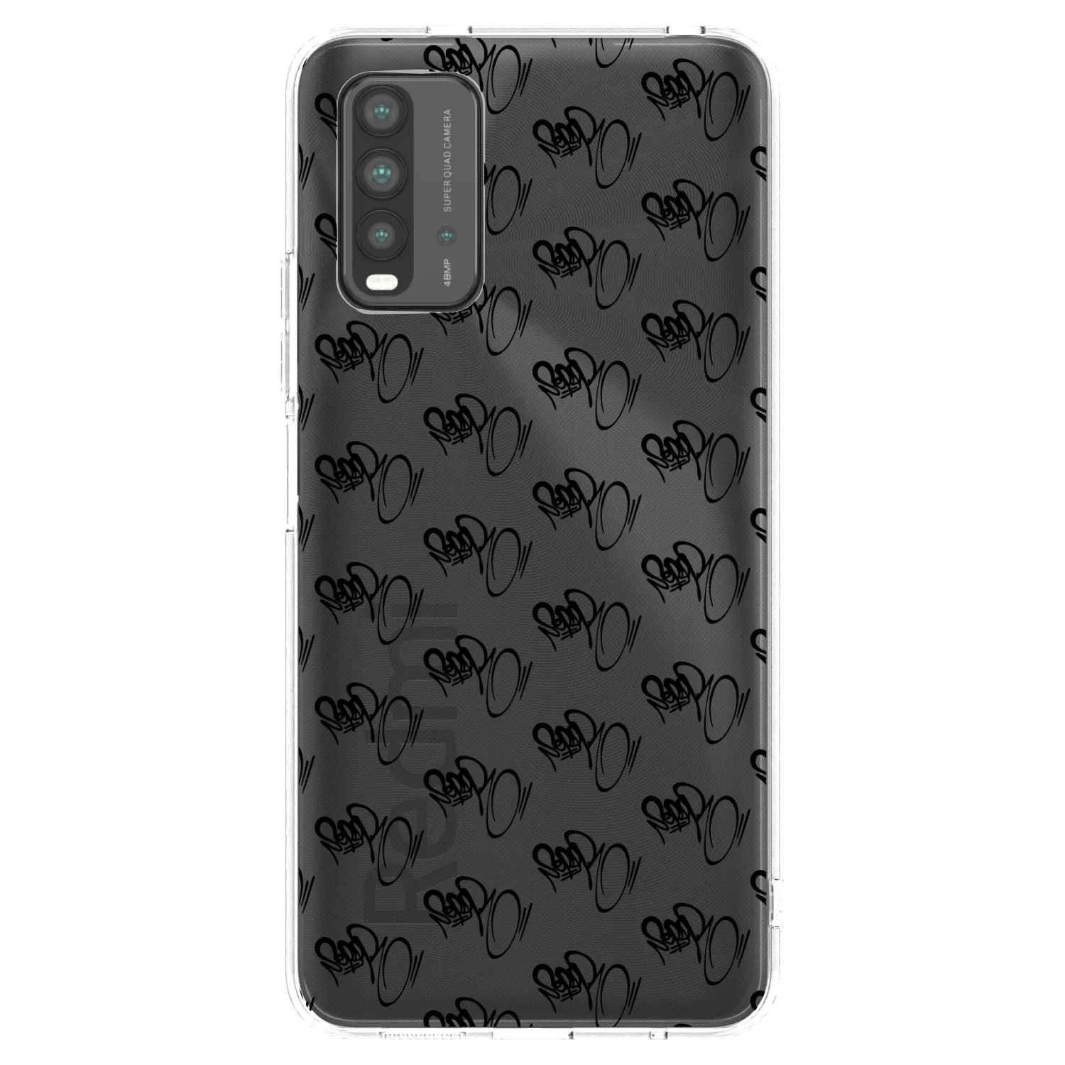 Picasee silikonový černý obal pro Xiaomi Redmi 9T - Separ - Black On Black 1