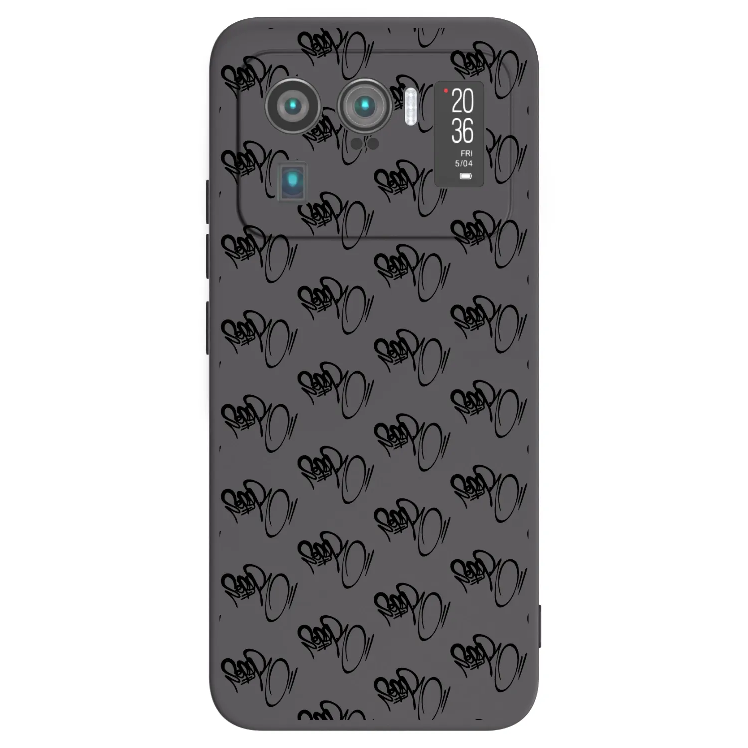 Picasee silikonový černý obal pro Xiaomi Mi 11 Ultra - Separ - Black On Black 1