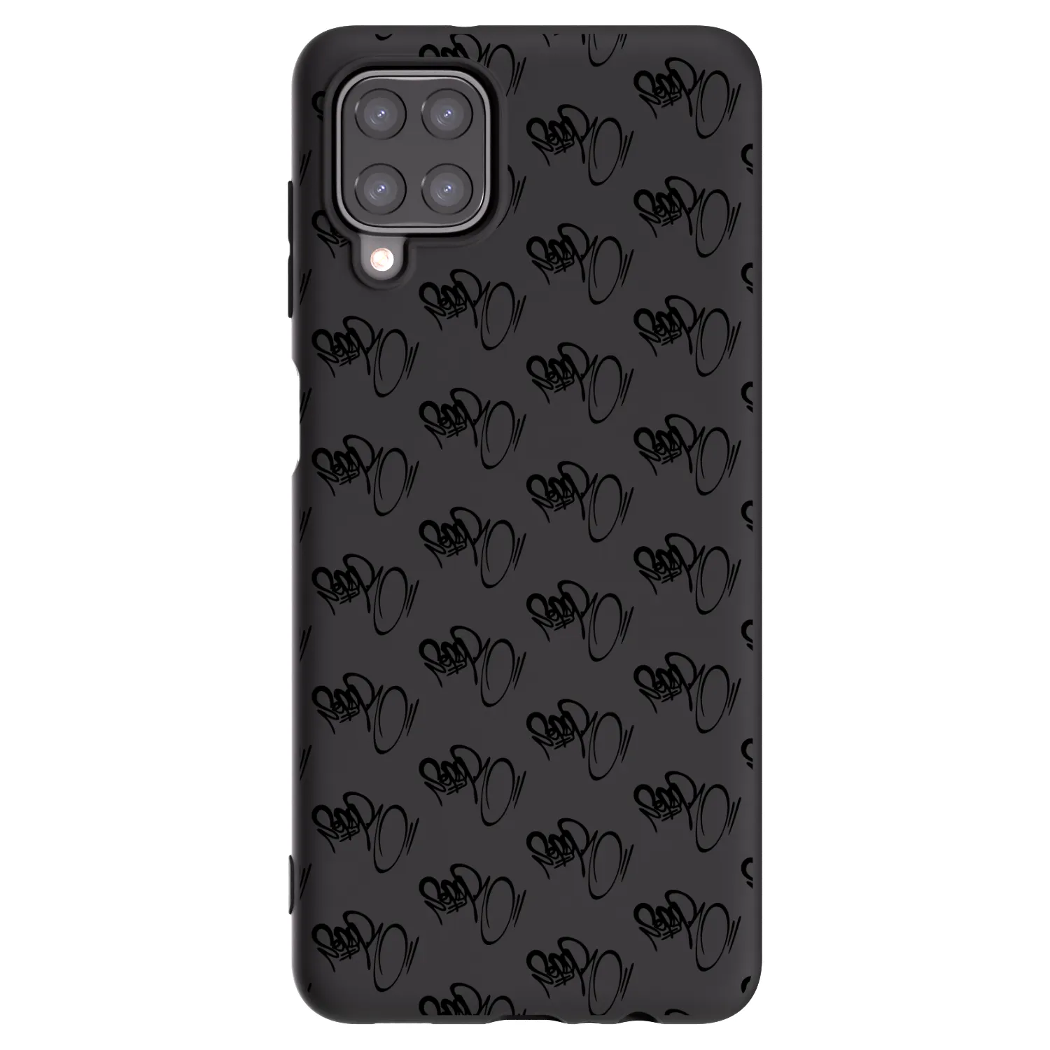 Picasee silikonový černý obal pro Samsung Galaxy M12 M127F - Separ - Black On Black 1
