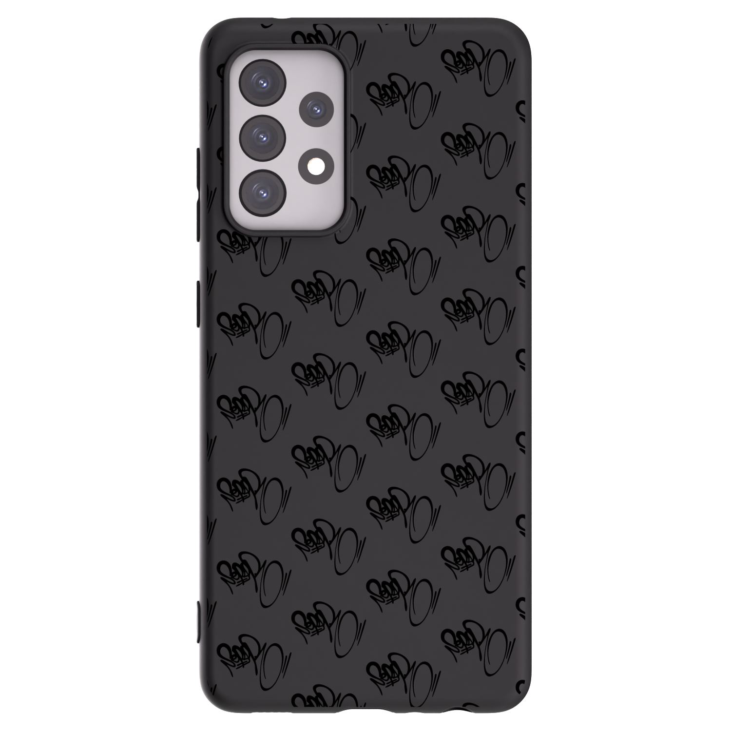 Picasee silikonový černý obal pro Samsung Galaxy A52s 5G A528B - Separ - Black On Black 1