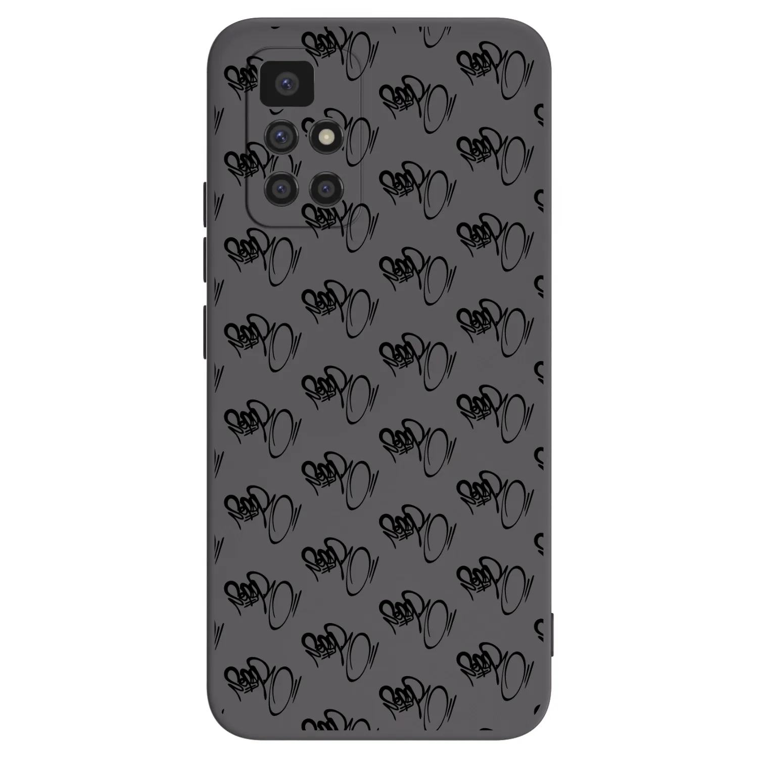 Picasee silikonový černý obal pro Xiaomi Redmi 10 - Separ - Black On Black 1