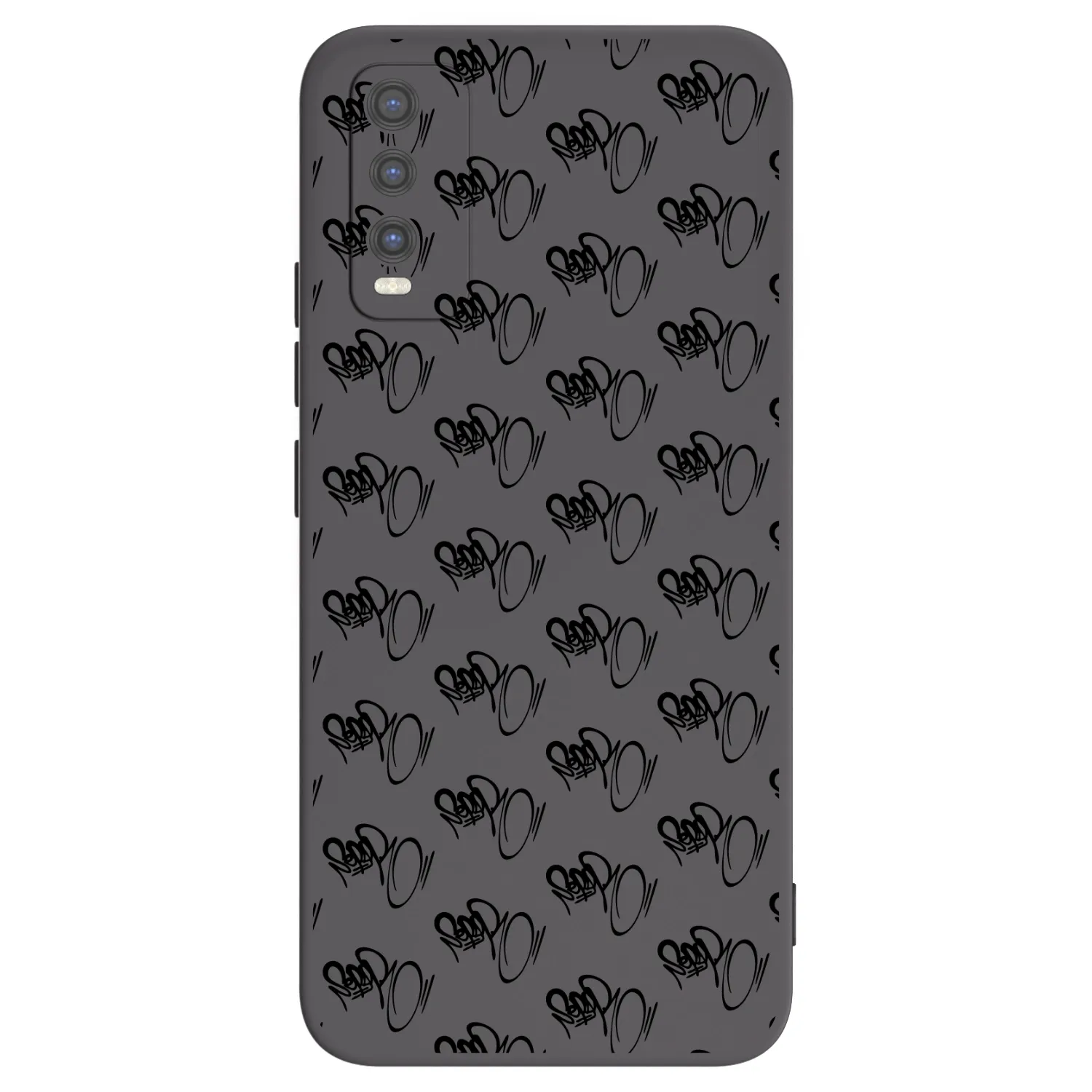 Picasee silikonový černý obal pro Vivo Y20s - Separ - Black On Black 1