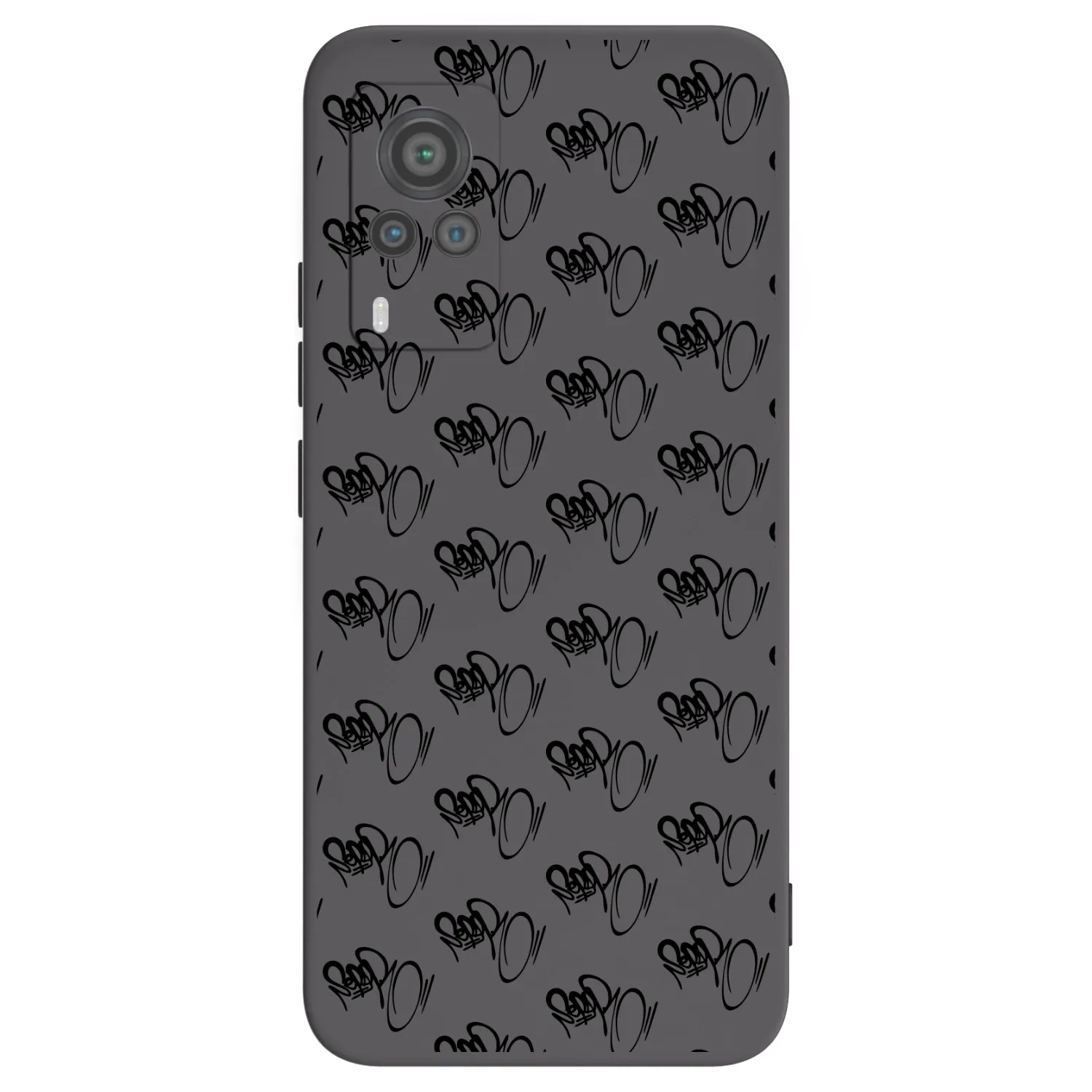 Picasee silikonový černý obal pro Vivo X60 Pro 5G - Separ - Black On Black 1