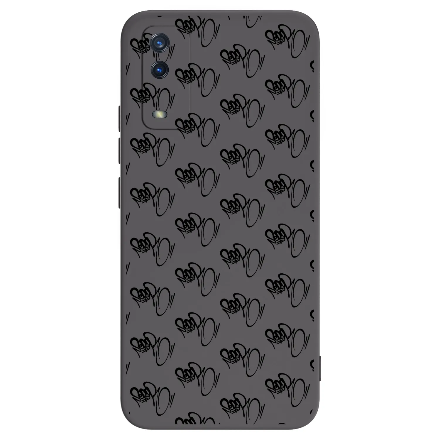 Picasee silikonový černý obal pro Vivo Y11s - Separ - Black On Black 1