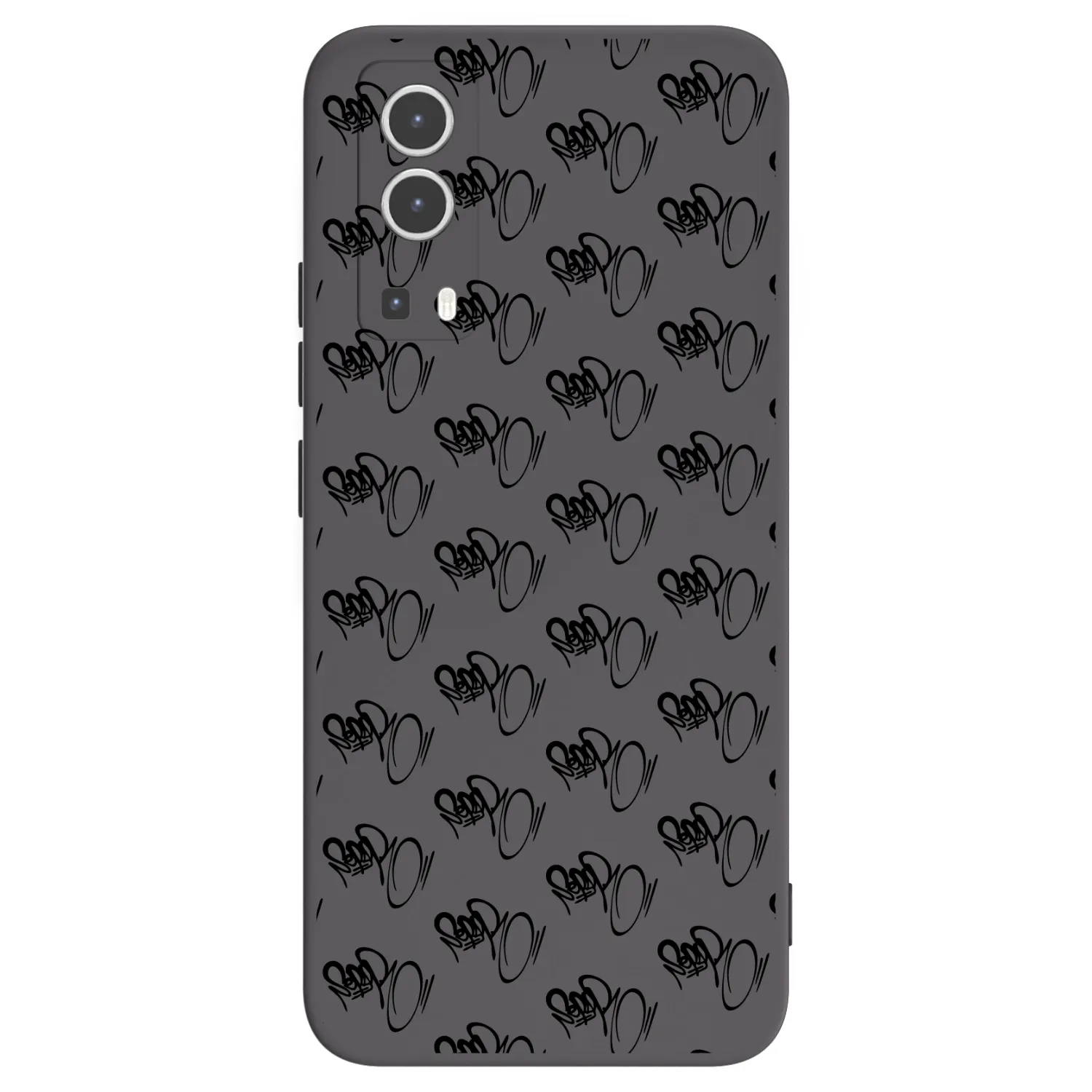 Picasee silikonový černý obal pro Vivo Y72 5G - Separ - Black On Black 1