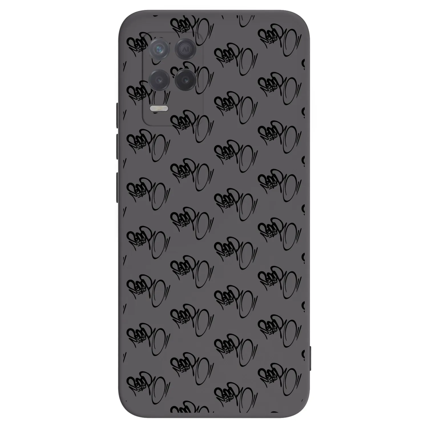 Picasee silikonový černý obal pro Realme 8 5G - Separ - Black On Black 1
