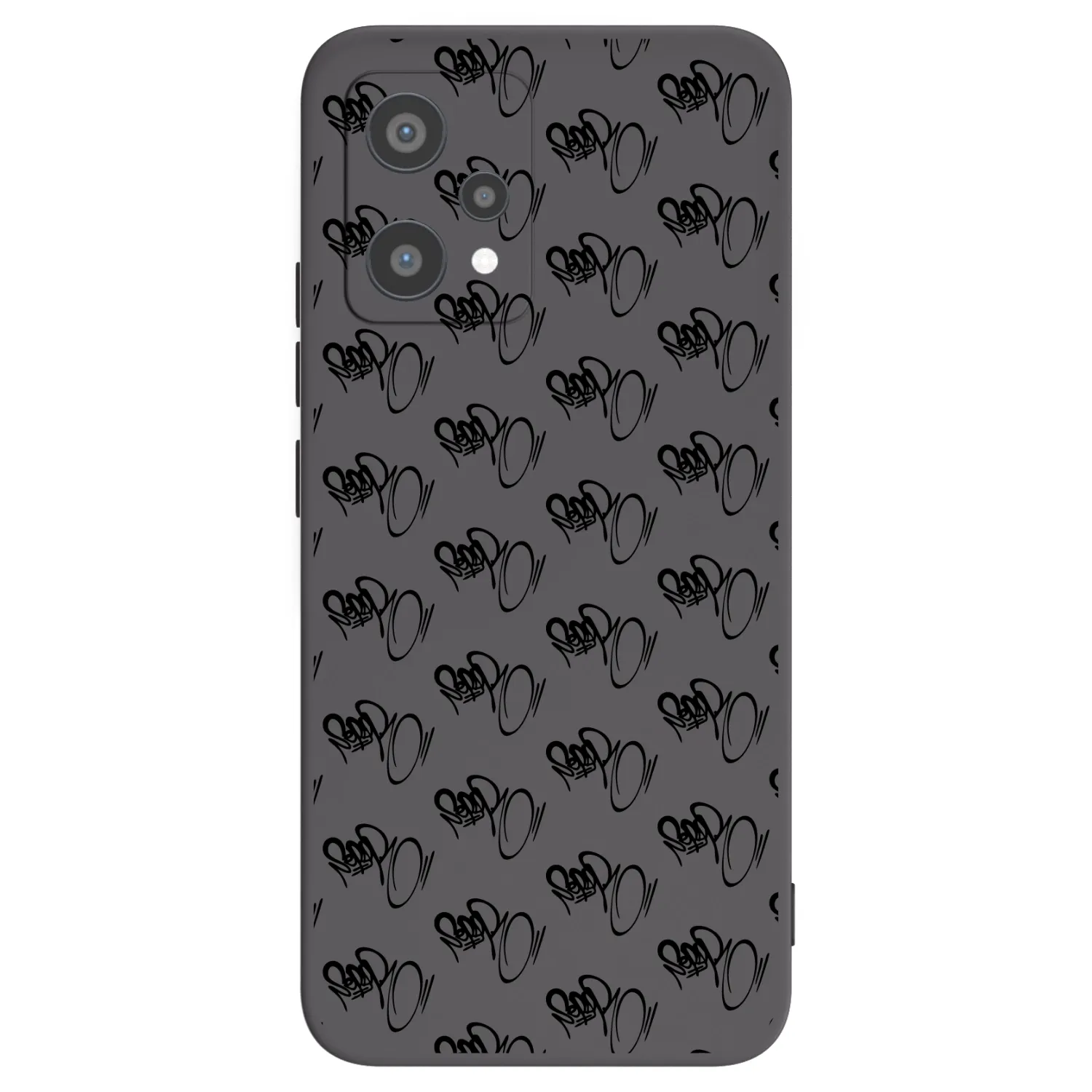 Picasee silikonový černý obal pro Realme 9 Pro 5G - Separ - Black On Black 1