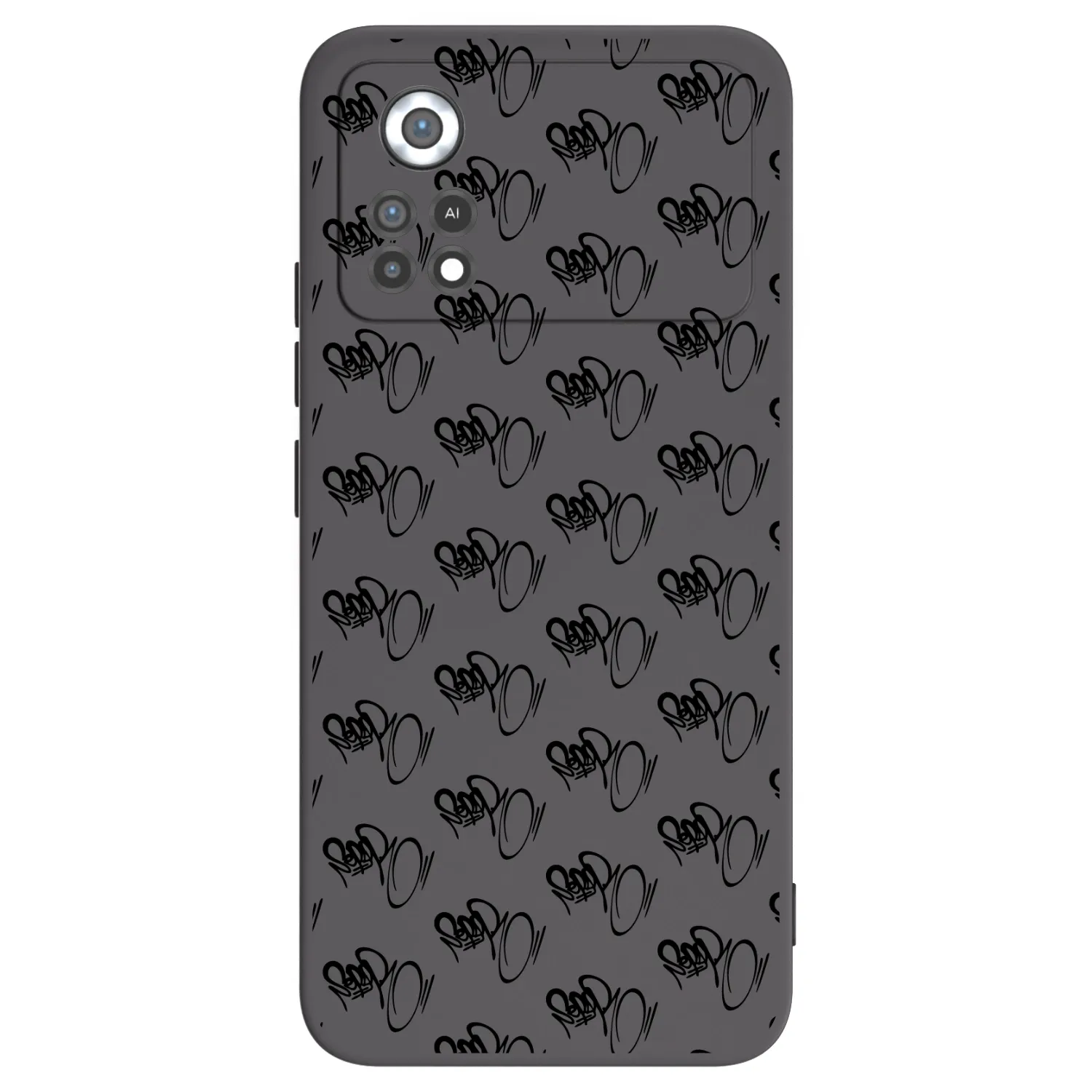 Picasee silikonový černý obal pro Xiaomi Poco X4 Pro 5G - Separ - Black On Black 1