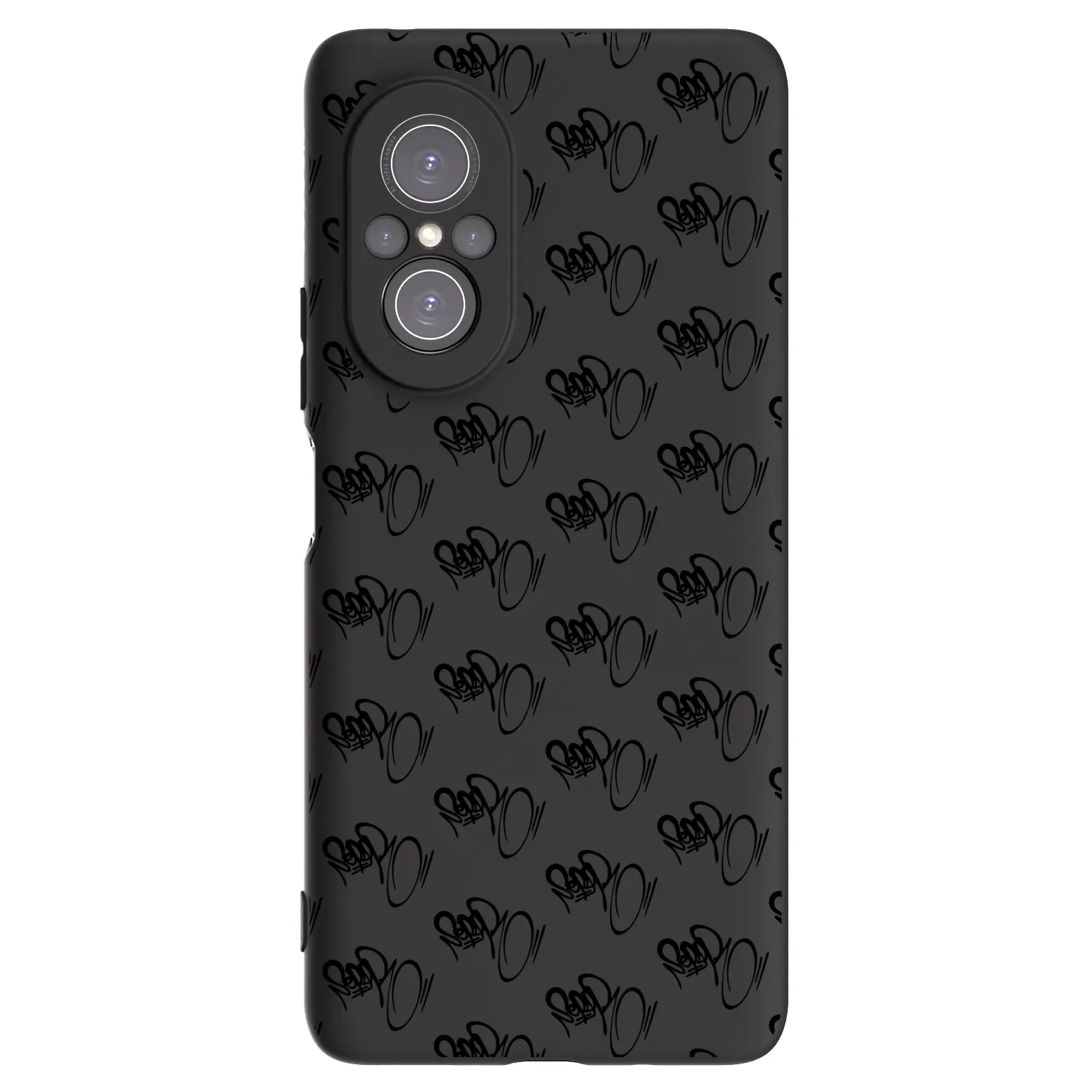 Picasee silikonový černý obal pro Huawei Nova 9 SE - Separ - Black On Black 1