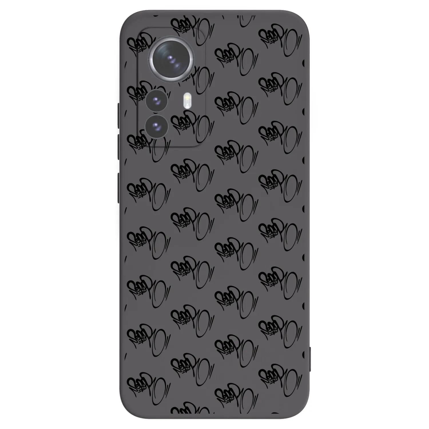 Picasee silikonový černý obal pro Xiaomi 12 Pro - Separ - Black On Black 1