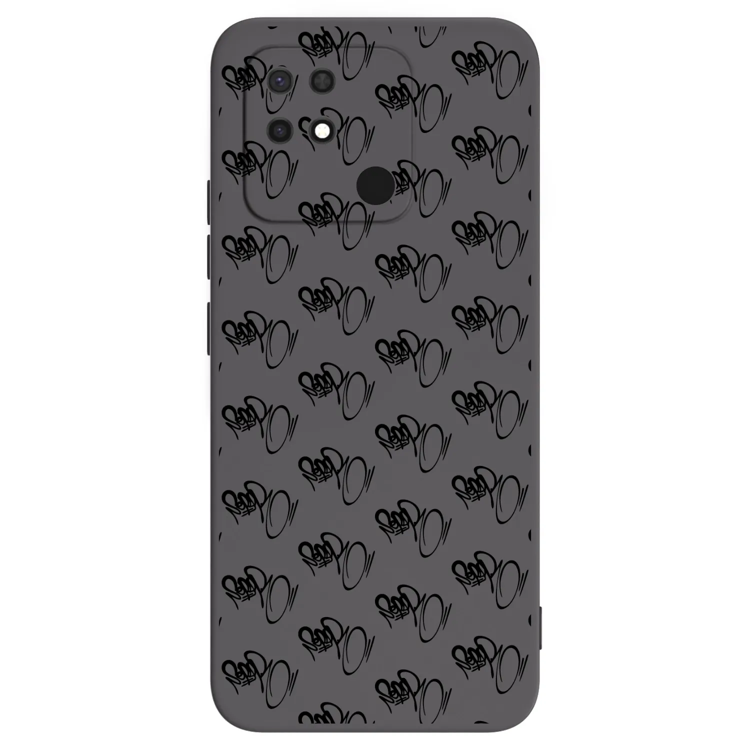 Picasee silikonový černý obal pro Xiaomi Redmi 10C - Separ - Black On Black 1