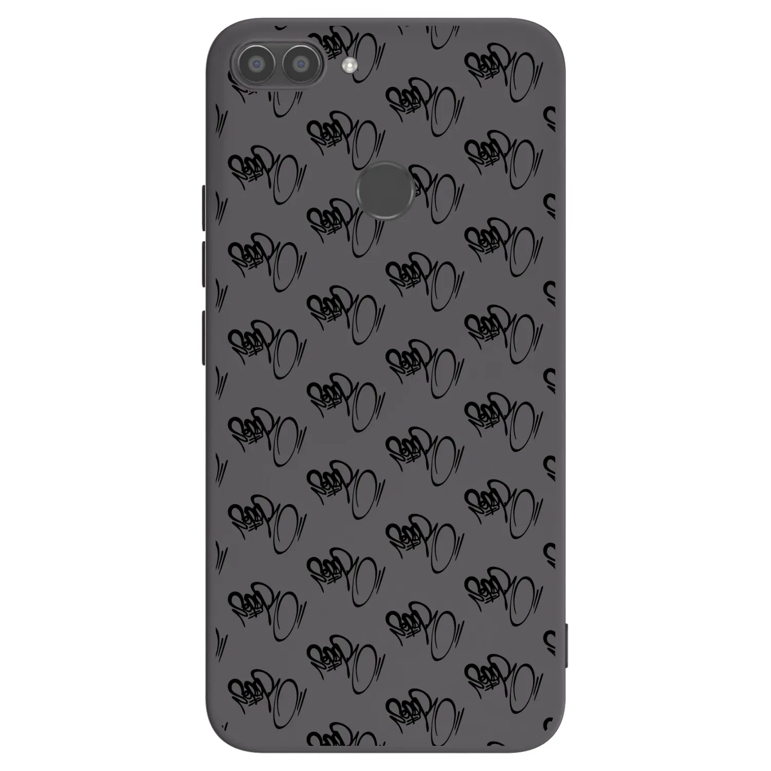 Picasee silikonový černý obal pro Huawei P Smart - Separ - Black On Black 1